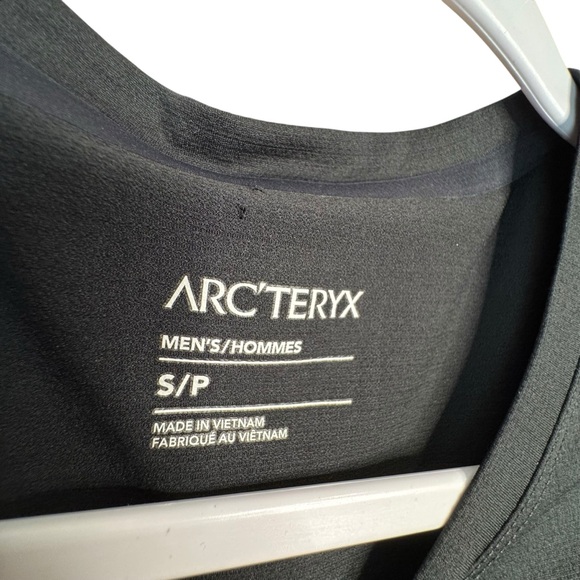 Arc'teryx Shirt Mens S Black Cormac Arc'Word SS Performance Running Hiking K18 - Picture 4 of 10